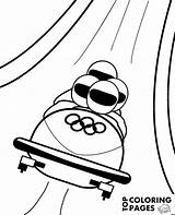 Winter Olympic Gamess Coloring Pages Printable For Kids sketch template