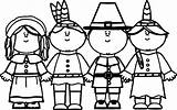 Coloring Pages For Pilgrims And Indians sketch template