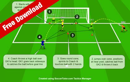 4 Drills from Goalkeeper Training Program Book - Soccer Coaching Drills ...