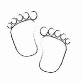 Baby Feet Coloring Page sketch template