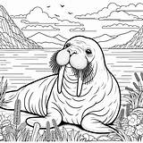 Walrus Coloring Pages  Gem sketch template
