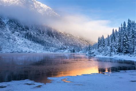 480+ Morskie Oko Winter Stock Photos, Pictures & Royalty-Free Images ...