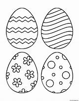 Easter Egg Patterned Coloring Page Printable sketch template