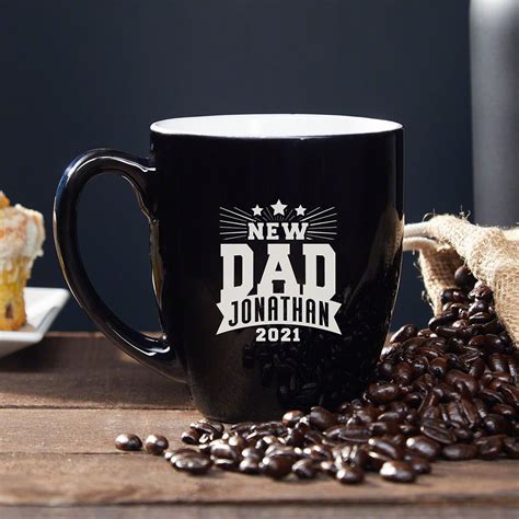 Rockstar New Dad Personalized Coffee Mug Gift for New Dad