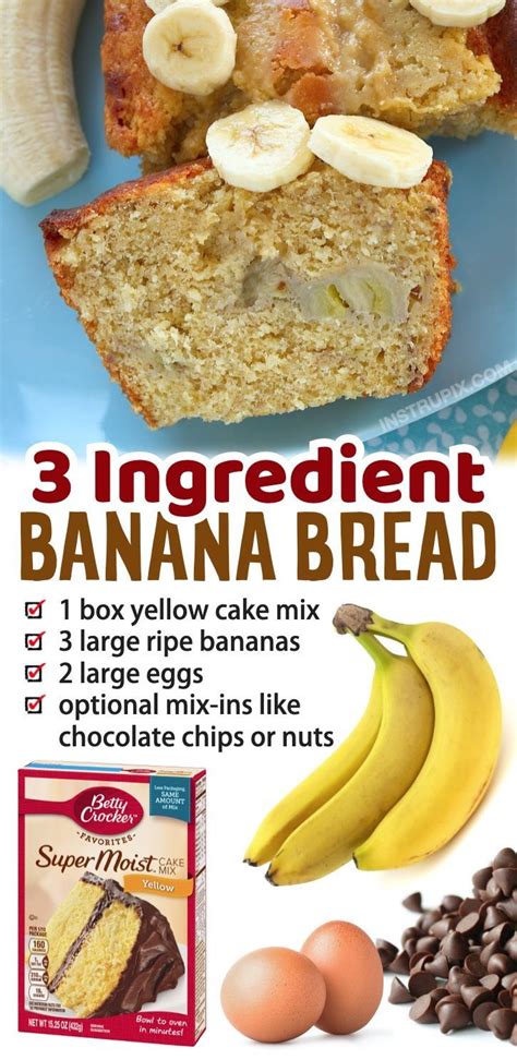 an advertisement for banana bread with chocolate chips and bananas on ...