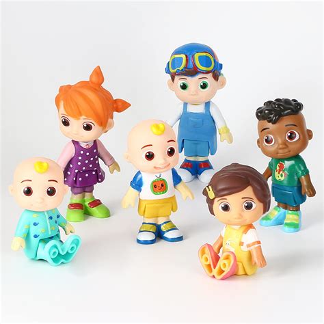 Buy Cocomelon Family Pack Set of 6 Piece | Action Figures CoComelon | Baby JJ, Tomtom, YoYo ...