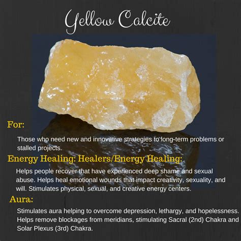 Image result for clear yellow calcite meaning | Crystals healing properties, Crystal healing ...