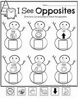 Preschool Opposites Pages Coloring sketch template