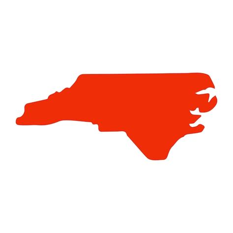 Premium Vector | North carolina state map outline