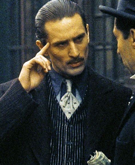 Robert De Niro, as Don Vito Corleone in the Godfather Part II, 1974 ...