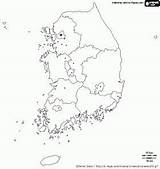 Coloring Korea Map Pages Peninsula Korean Located Southern Part Asia  sketch template