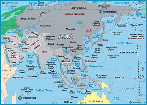 Asia Map / Map of Asia - Maps, Facts and Geography of Asia - Worldatlas.com