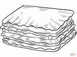 Italian Food  Lasagna Coloring Page Free Printable Coloring Pages sketch template