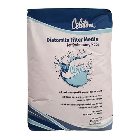 DE Diatomaceous Earth Swimming Pool Filter Powder 25lb DE25 Free Shipping