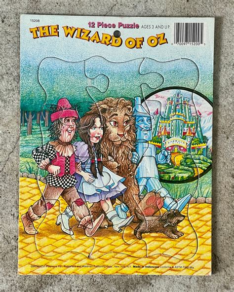 Vintage 1990's the Wizard of Oz Puzzle, Wizard of Oz Puzzle, Vintage ...