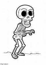Adorable Skeleton coloring Page sketch template