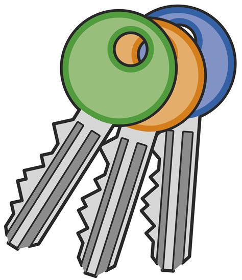 Clipart - Cles de serrure - lock keys