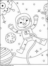 Space Theme Coloring Sheets Pages sketch template