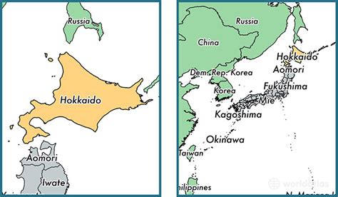 Hokkaido prefecture, Japan / Map of Hokkaido, JP / Where is Hokkaido ...