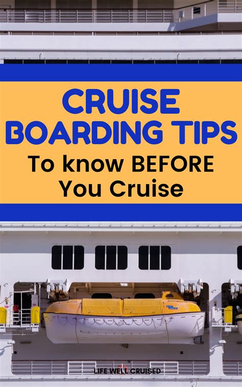 11 Cruise Boarding Tips You Need to Know | Cruise planning, Cruise ...