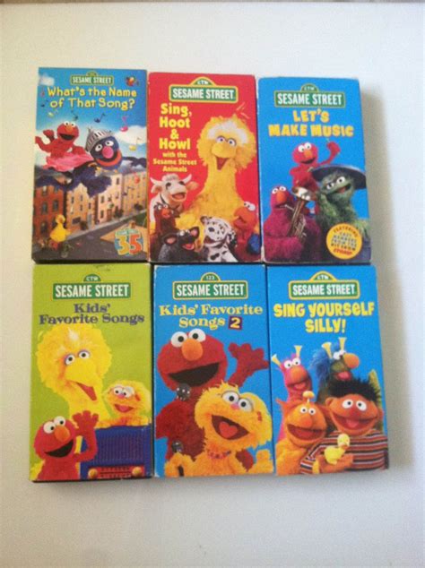 Lot of 6 Sesame Street - Sing, Hoot Howl (VHS, 1991) by MsStreetUrchin on Etsy | Sesame street ...