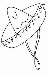 Mexican Sombrero Coloring Page At GetColoringscom  Free Printable sketch template