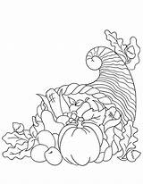 Printable Cornucopia Coloring Pages sketch template