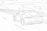 Jaguar Car Coloring Page sketch template