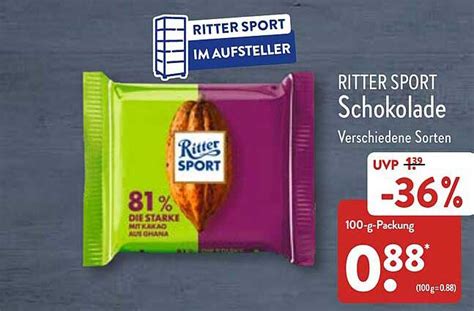 Ritter Sport Schokolade Angebot bei ALDI Nord