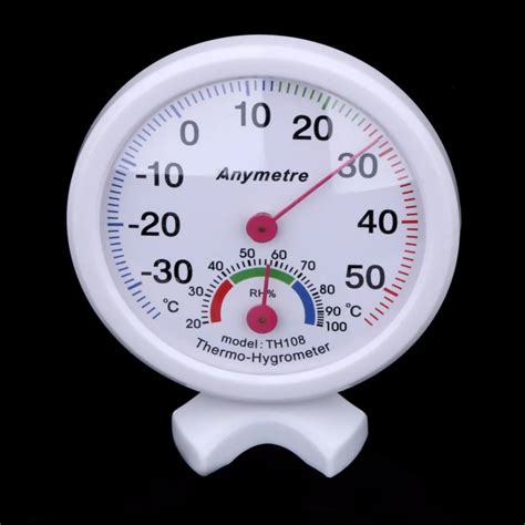 1pcs Round Shape Mini White Indoor outdoor Centigrade Thermometer ...