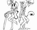 Bendy And The Ink Machine Coloring Page sketch template