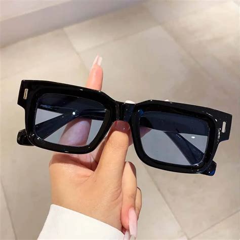 KAMMPT Vintage Square Men Sunglasses Fashion Original Luxury UV400 ...