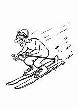 Coloring Page downhill skiing  Free Printable coloring Pages Img 11921 sketch template