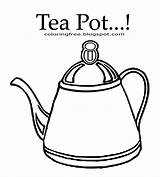 Tea Kettle Coloring Pages sketch template