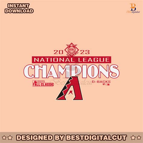 Arizona Diamondbacks 2023 National League Champions SVG » Best Digital Cut