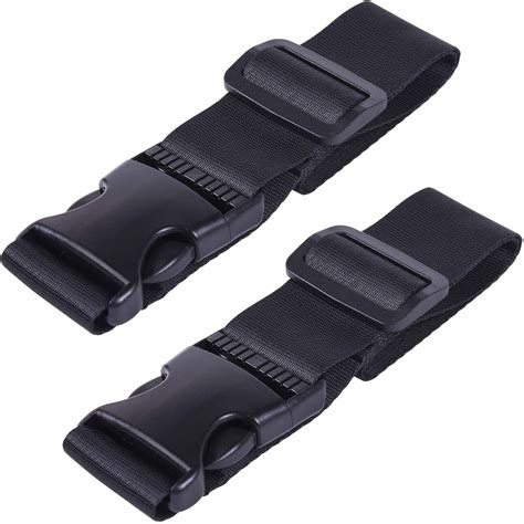 Luggage Strap,2 Pack Heavy Duty Adjustable Add a Bag Straps Travel ...