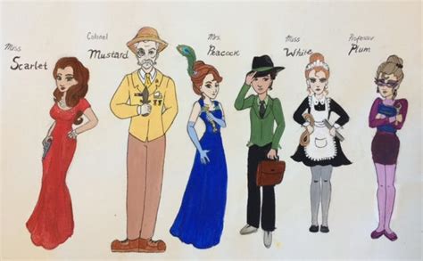 Clue Characters by TheFreckledLeaf on DeviantArt