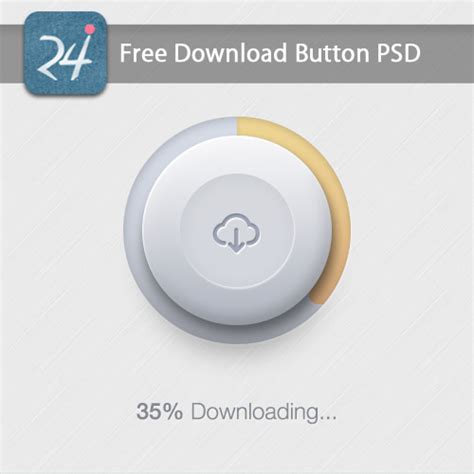 Free Download Button Psd | 24PSD