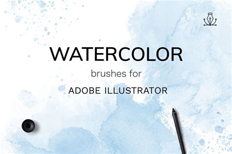 Watercolor illustrator brushes. 34 brushes for Adobe | Etsy