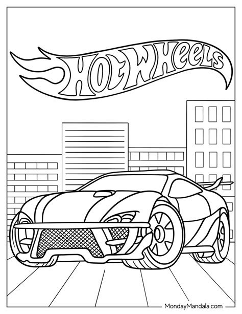 Hot Wheels Coloring Book Pdf - Free Printable Templates