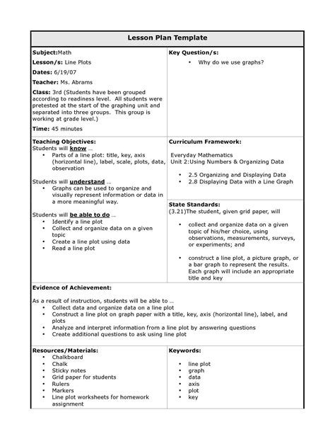 Pin on Lesson Plan Template Printables