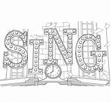 Sing Movie Coloring Page  Free Printable Pages sketch template