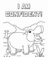 Printable Positive Affirmation Coloring Pages Free sketch template