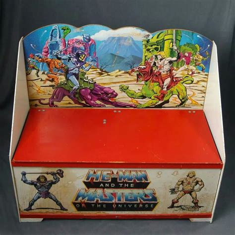 He-Man Toy Box | Vintage toys, Cartoon toys, Toy boxes