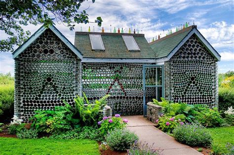 10 Amazing Recycled Houses | Bottle house, Recycled house, Bottle wall