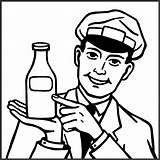 The Milkman Colouring Pages Sketch Coloring Page sketch template