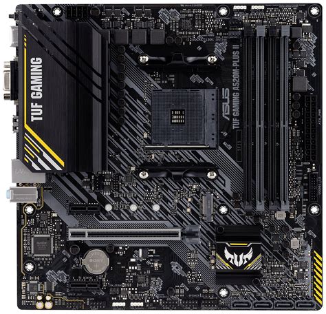 Asus TUF GAMING A520M-PLUS II Motherboard PC Base AMD AM4 Form Factor (details) ATX Motherboard ...