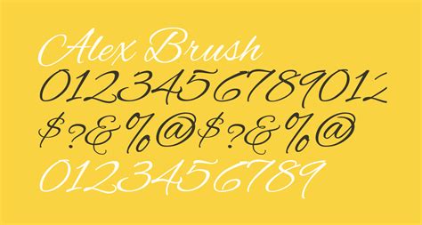 Alex Brush free Font - What Font Is