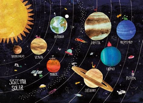 Solar system poster 50 x 70 poster for kids space art nursey decor ...