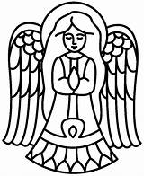 Free Coloring Pages Of Angels  Home sketch template